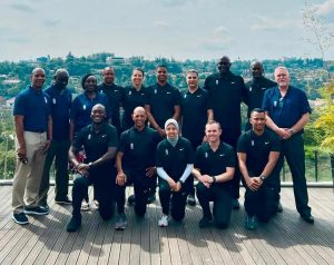 وائل إبراهيم وسارة جمال يعودان للقاهرة بعد إدارة نصف نهائي ونهائي BAL 2022