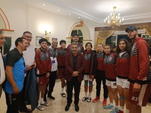 بعد التأهل لدور الـ 16 بكأس العالم.. اتحاد السلة يحتفل مع منتخب المغرب لكرة السلة 3×3