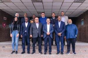 وفد NBA Africa يحرص على زيارة مقر الاتحاد المصري لكرة السلة